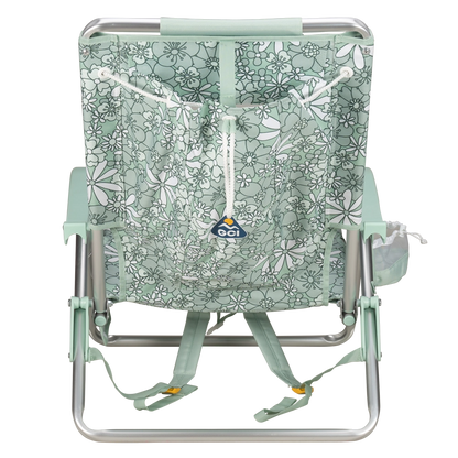 662358GCIOutdoorBackpackEvent-BeachChair_Floral-PastelGreen-back-straight.webp