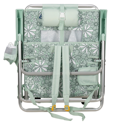 662358GCIOutdoorBackpackEvent-BeachChair_Floral-PastelGreen-folded-front.webp